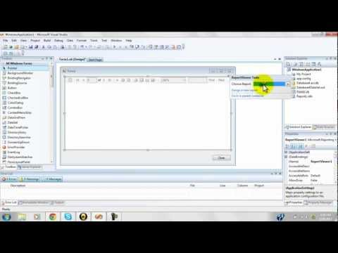 Create REPORT and Deal with Platform Problem in Visual Studio 2008.mp4