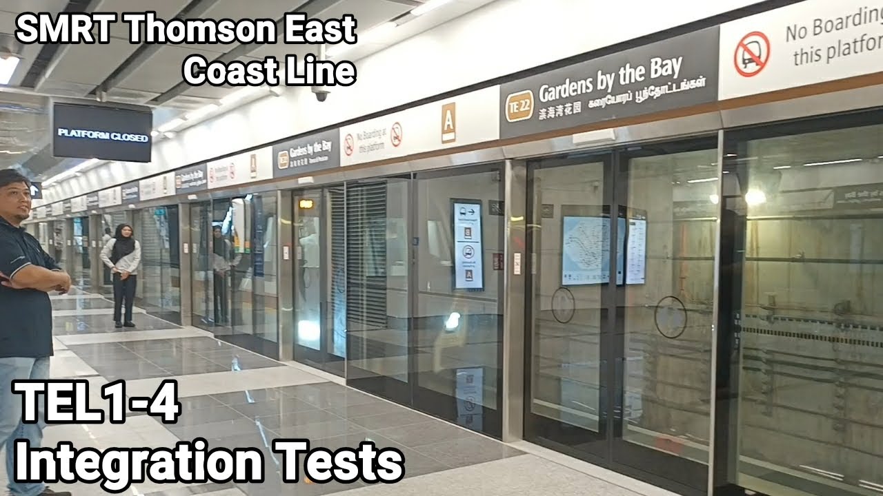 SMRT Trains - Thomson East Coast Line Stage 1-4 Integration Test at TE22 Gardens by the Bay!