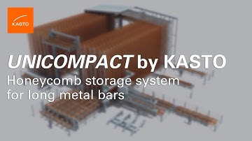 Visualization of storage processes at UNICOMPACT - Honeycomb storage system for metal by KASTO