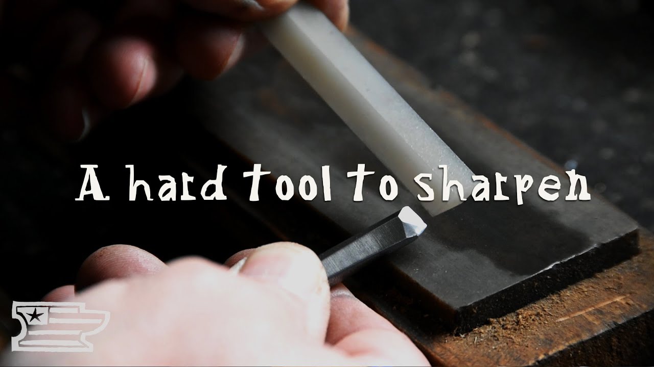 How to sharpen a V Chisel - YouTube