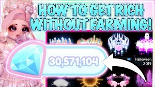 THE SECRET TO GETTING RICH WITHOUT FARMING IN ROYALE HIGH!