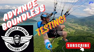 Paragliding - Advance Boundless Harness Testing