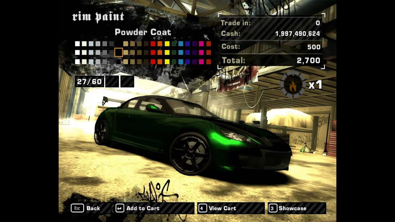 need for speed most wanted car customization