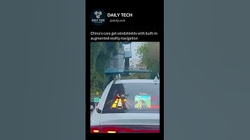 China cars get windshields with built-in augmented reality navigatin #technology #china #daily #tech