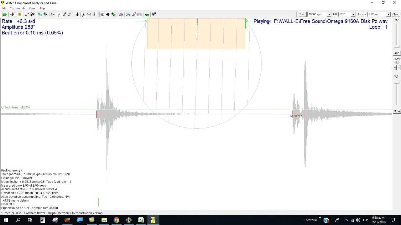 4 Beat In Modern Watch: 18000, 19800, 21600, 28800 bph