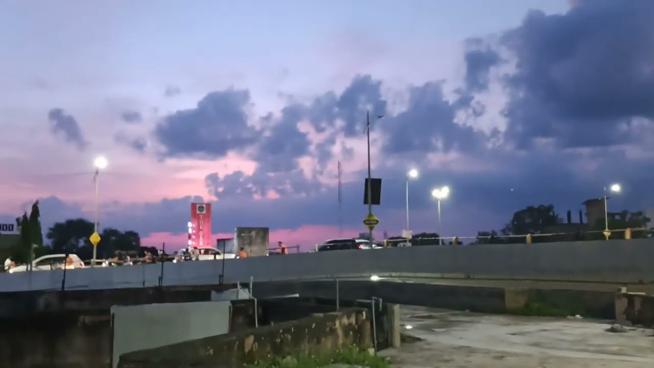view from rajapeth flyover amravati