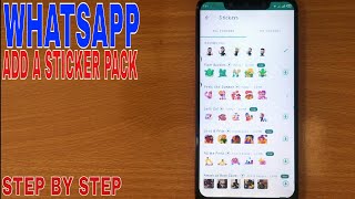 ✅  How To Add A Sticker Pack On WhatsApp 🔴 screenshot 3