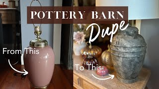 achieve the perfect pottery barn look with these diy table lamps | pottery barn dupe