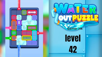 Water out puzzle level 42 hard level Walkthrough Solution 