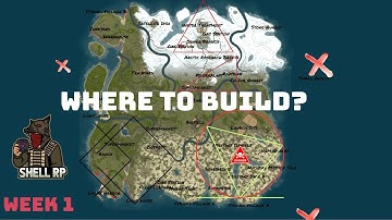Rust Map - Selecting a build location - Week 1 of Wipe