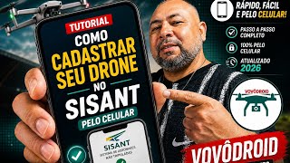 TUTORIAL COMO CADASTRAR SEU DRONE NO SISANT PELO CELULAR, SINCRONIZAR NO SARPAS