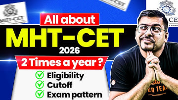 All About MHT-CET 2026 | Eligibility, Syllabus, Exam Pattern & Complete Details | Harsh Sir
