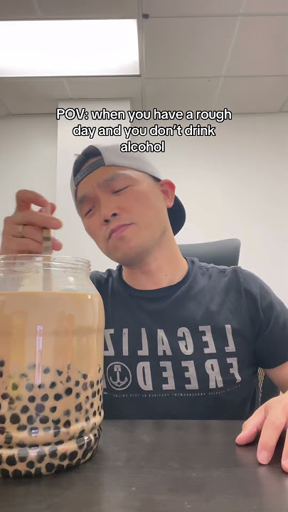 Who’s related to this? #boba #bobatea #yummy