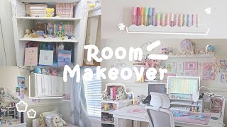aesthetic room makeover 💮 | pinterest inspired, pastel vibes, decorating