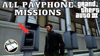 All 17 Payphone Missions For 100% Completion Achievement/Trophy GTA III (GTA3) Grand Theft Auto 3