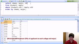 Databases: Relational Databases and SQL - SQL/Aggregation