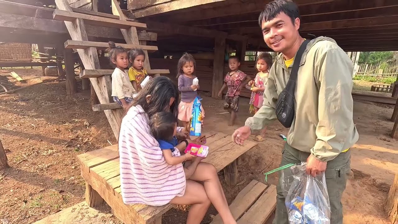 หมู่บ้านชนบทในลาว บ้านหนองเขียว เมืองยมมะลาด แขวงคำม่วน สปป.ลาว