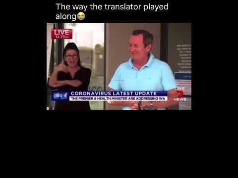 News Interpreter INTERPRETS Random Heckler In HILARIOUS BLOOPER!