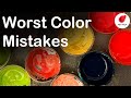 Worst color mistakes in painting  digital art