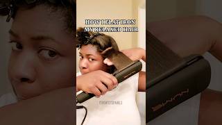 HOW I FLAT IRON MY RELAXED HAIR ft NUME MEGASTAR FLAT IRON  ✨️#NuMeHair #NuMeStyle #StyleWithNuMe