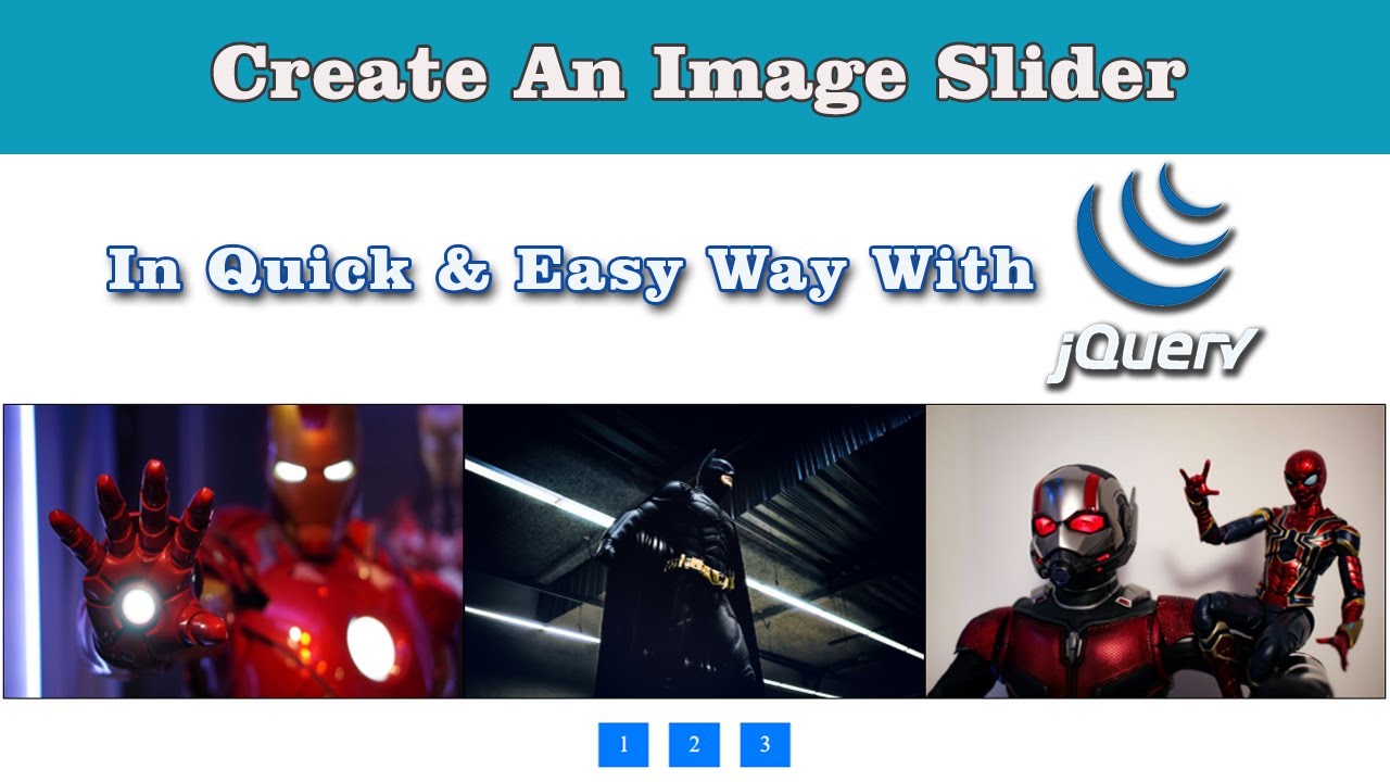 Create jQuery Image Slider With HTML CSS  JavaScript   In Quick  Easy Way