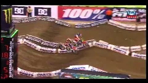 Trey Canard HORRIBLE CRASH Indianapolis Supercross 2013 RD11