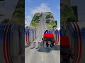 Cars &amp; Cement Truck Vs Hydraulic Bollards Crush Beamng #5 #shotrs