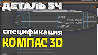 Компас 3D. Объект спецификации для бесчертёжных деталей