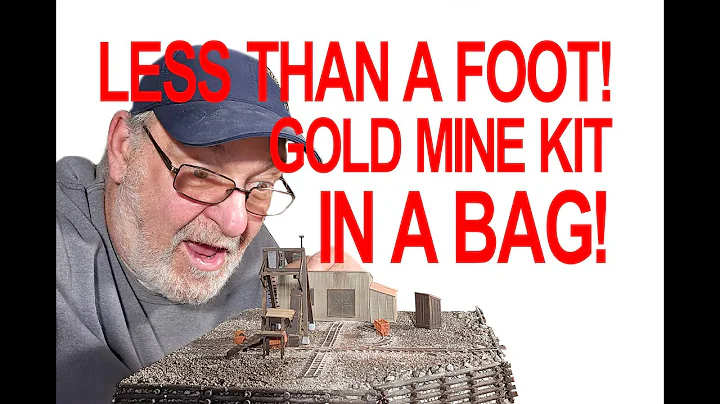 HO Scale Mine Diorama You Can Build In A Space Less Than 1 Square Foot!  Comes with Everything Here!