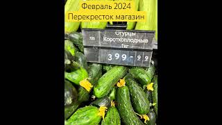 Цены на овощи февраль 2024 Перекрёсток магазин