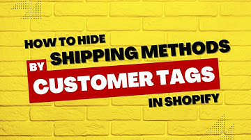 Hide Shipping Methods for Specific Tagged Customers in Shopify | ShipRight App Tutorials | KlinKode