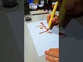 Calligraphy in arabic Ma shaa allah islamic art #calligraphy #artvideo#painting