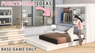 : Platform BedsFunctional Ideas | Base Game Tutorial | No CC or Mods | The Sims 4