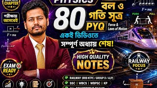 80 PYQ Force & Laws of Motion | পরীক্ষায় আসবেই | Physics Chapter 2 Complete Revision