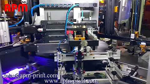 Advanced SS106 Automatic Cylindrical Glass Jar Screen PrintingMachine with LED Drying and Double CCD