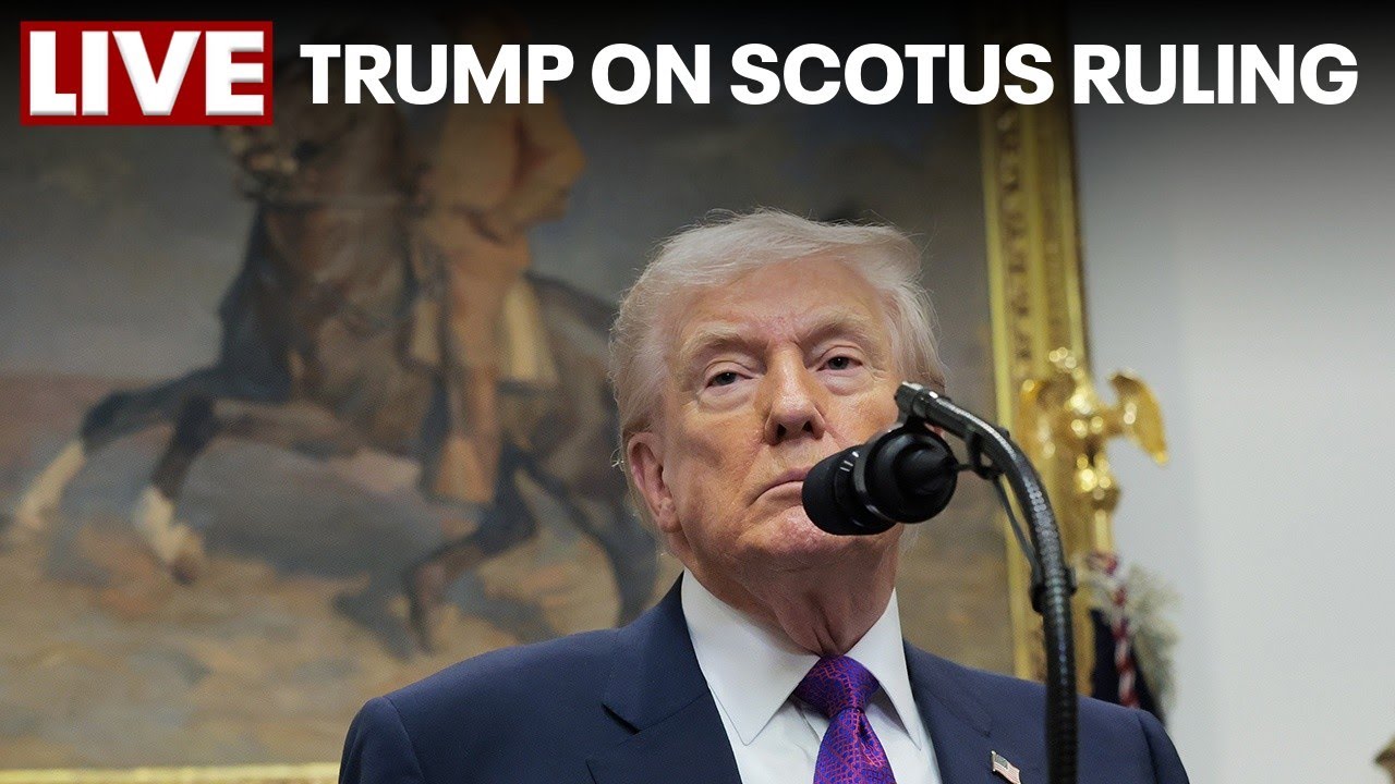 LIVE: Trump responds to Supreme Court tariff ruling