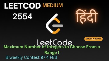 2554. Maximum Number of Integers to Choose From a Range I| Biweekly Contest 97 || 4 FEBRUARY|| 2nd