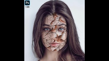 How to make Realistic Cracked Skin using Photoshop | Amazing Cracked Skin Effect😱 #trending #shorts