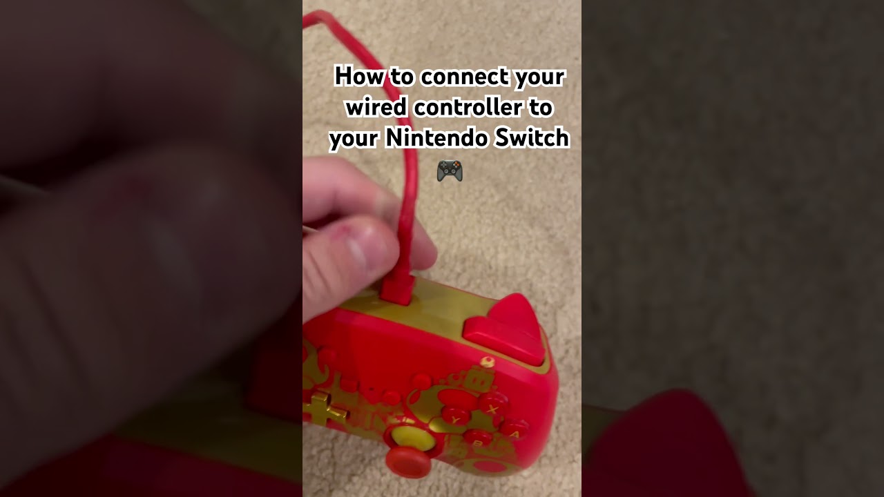 Ver How to connect your nintendo switch wired controller to your Nintendo Switch 🎮 #switch  #tutorial no YouTube