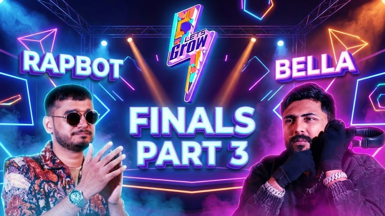 The Rap Battle continues .. LETS GROW FINALS | BELLA & RAPBOT | PART 3
