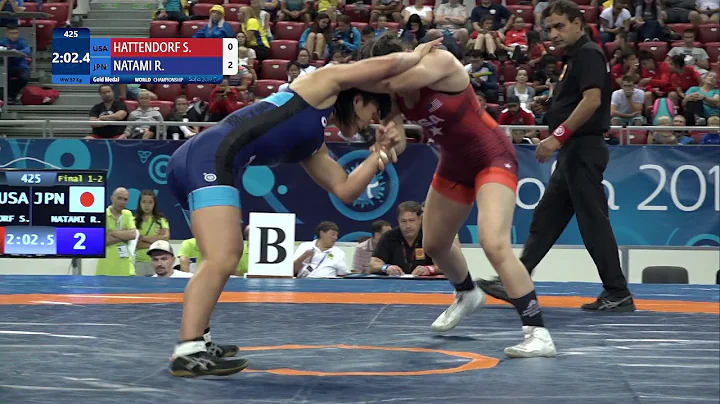 GOLD WW - 57 kg: S. HATTENDORF (USA) v. R. NATAMI ...