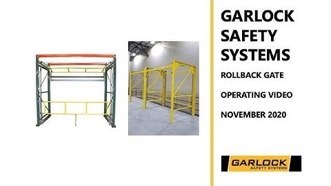 Garlock Safety Systems Rollback Mezzanine Gate
