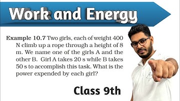 Example 10.7  Chapter 10 Work and Energy Class 9 || New NCERT || By Rajeev Kumar