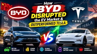 How BYD Disrupted the EV Market & Outperformed Tesla | The Rise of China’s EV Giant