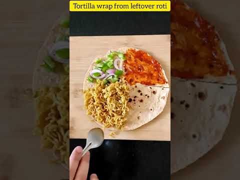 Trending Tortilla Wrap From Leftover Roti| Maggi Wrap| Viral TIKTOK TORTILLA MAGGI WRAP