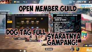 Open member guild free fire - Garena free fire