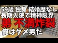 【弟 入院限界】骨折で2か月半入院中の59歳・独身の弟。食事がマズい、リハビリ成果がイマイチと不満炸裂。やっと退院の日が決まり、姉の花子は弟の退院準備に奔走します!