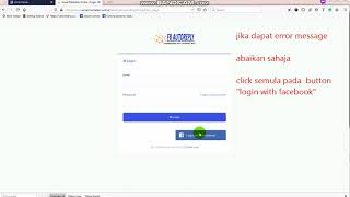 Part 1 - Register, Login dan link fb page ke System SMO Profile