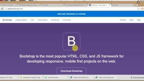 Bootstrap Tutorials for beginners - #1. Introduction to Bootstrap