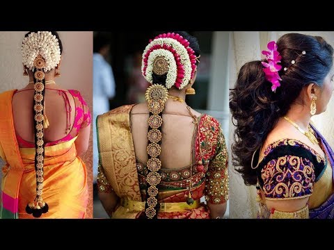 Indian Bridal Hairstyles Step by Step Perfect For Wedding | Top 3 Amazing South Indian Hairstyles |